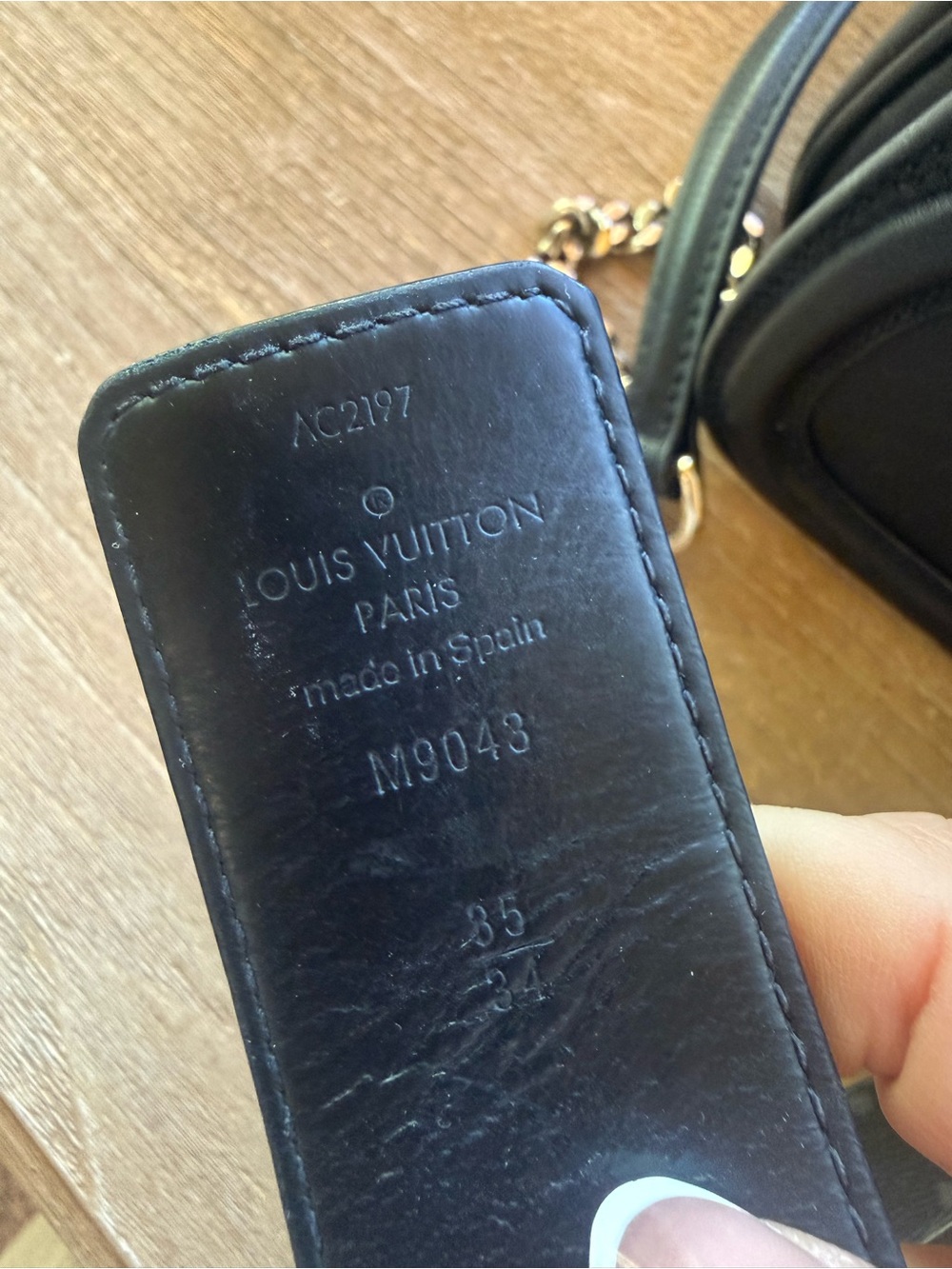 Louis Vuitton Black Leather Belt with Silver Toned LV Buckle - Picture 16 of 16
